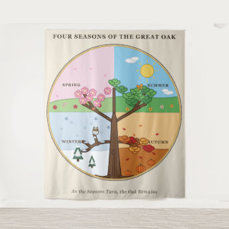 Four Seasons Great Oak Tapestry