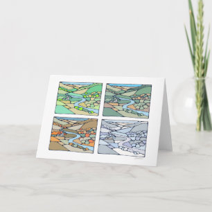 Four Seasons greeting card
