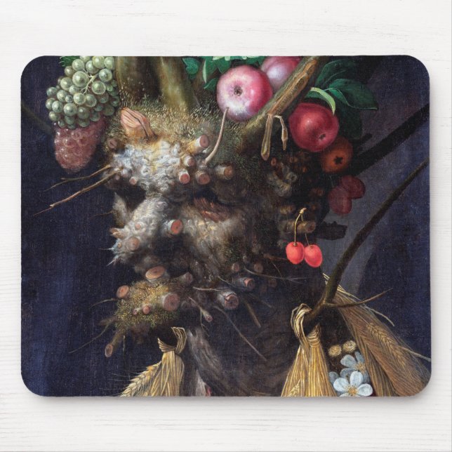 Four Seasons in One Head, Arcimboldo Mouse Pad (Front)