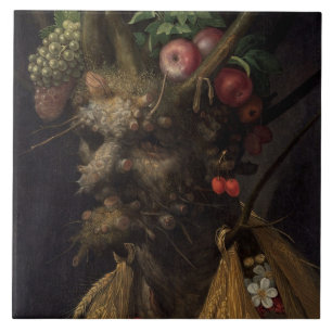 Four Seasons in the One Head, c.1590 2 Tile