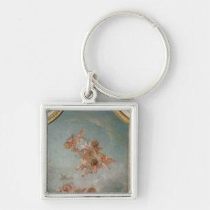 Four Seasons in the Salle du Conseil  - Spring Keychain