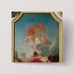 Four Seasons in the Salle du Conseil - Summer 2 Inch Square Button