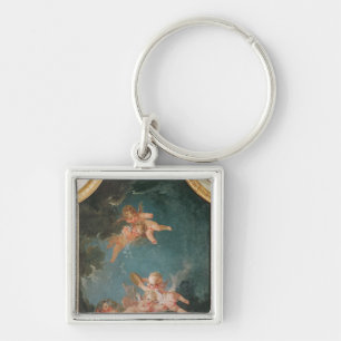 Four Seasons in the Salle du Conseil  - Winter Keychain
