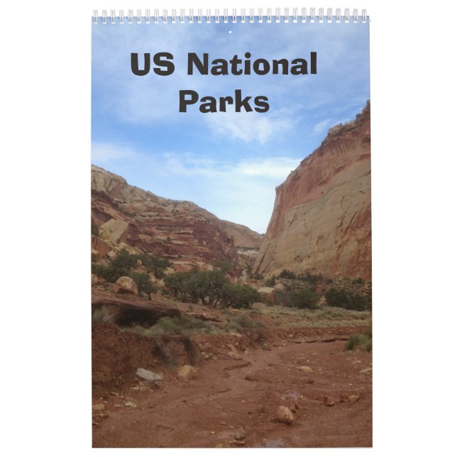 Four seasons in US National Park Calendar  (Cover)