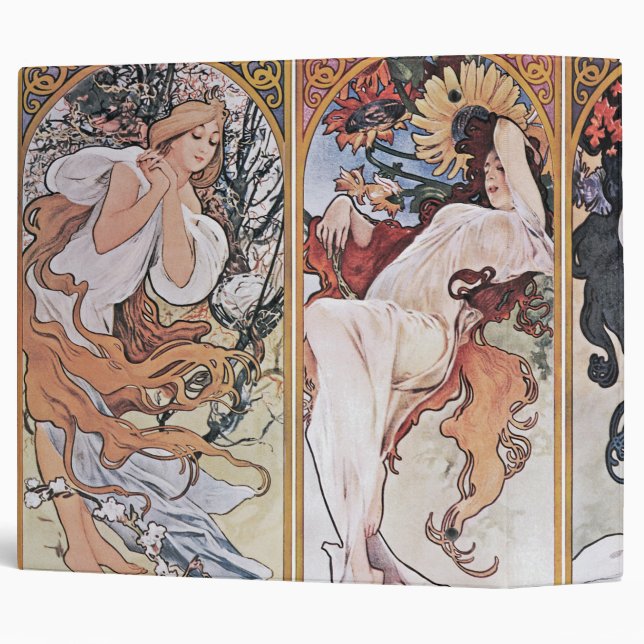 Four Seasons, Mucha Binder (Back/Spine)