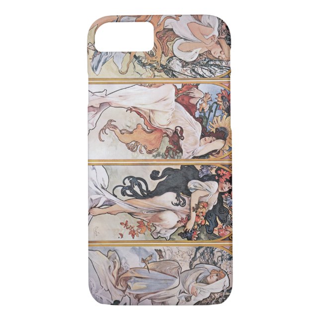 Four Seasons, Mucha Case-Mate iPhone Case (Back)