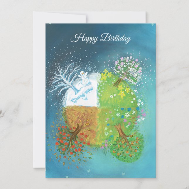 Four Seasons on Earth   Invitation (Front)