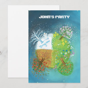 Four Seasons on Earth Personalized  Invitation