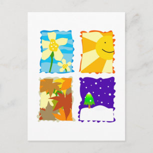 Four Seasons Postcard