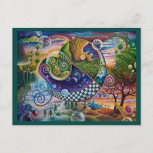 Four Seasons Postcard