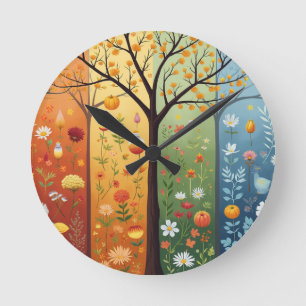  four seasons round clock
