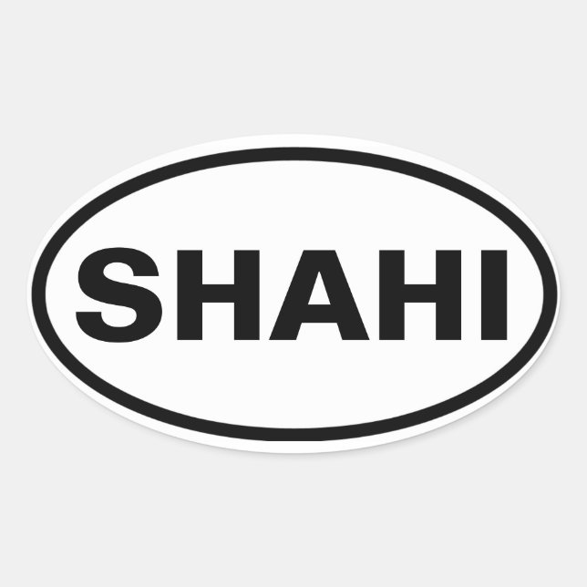 FOUR Shahi Oval Sticker (Front)