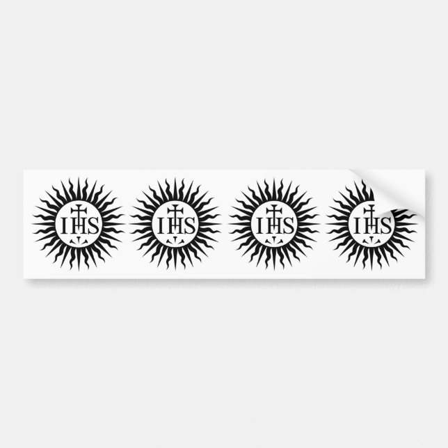 FOUR Society of Jesus (Jesuits) Bumper Sticker (Front)