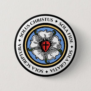 Four Solas - Lutheran 2 Inch Round Button