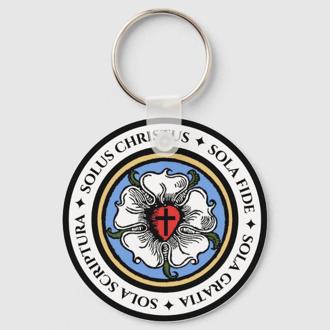 Four Solas - Lutheran Keychain (Front)
