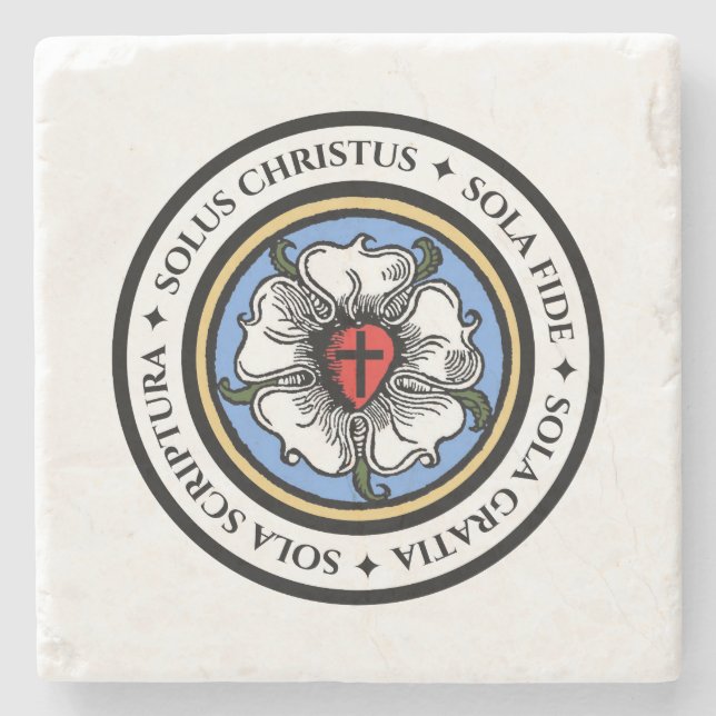 Four Solas Stone Coaster (Front)