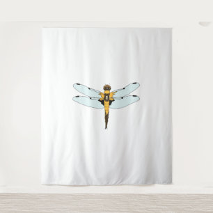 four spotted dragonfly tapestry