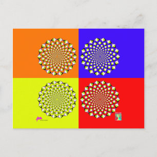Four Squares Postcard