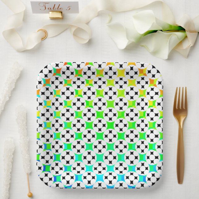 Four Star Circle by Kenneth Yoncich Paper Plate (Wedding)