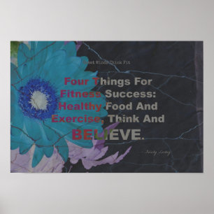 Four Things for Fitness Success Poster