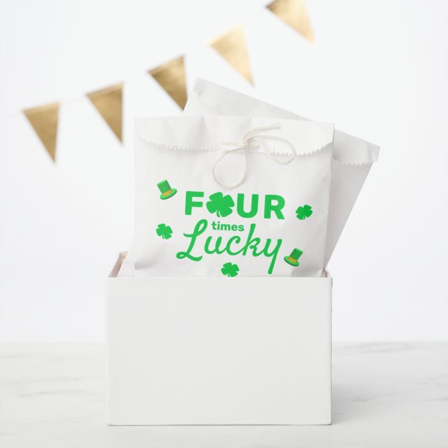 Four Times Lucky 4th Birthday Favour Bag (Party)