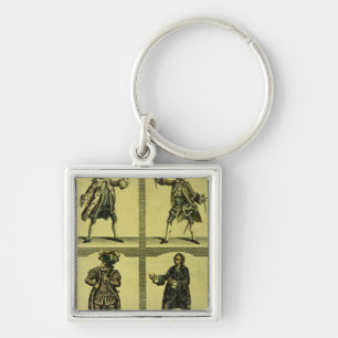 Four Tragic Roles Keychain
