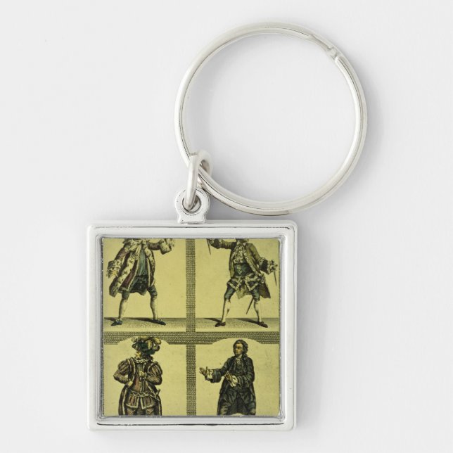 Four Tragic Roles Keychain (Front)