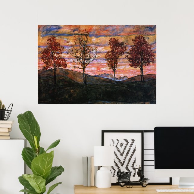 Four Trees Poster (Home Office)