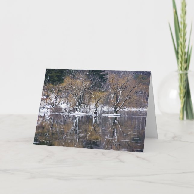 Four Trees Reflected Card (Front)