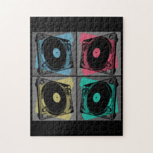 Four Turntables Graphic Jigsaw Puzzle