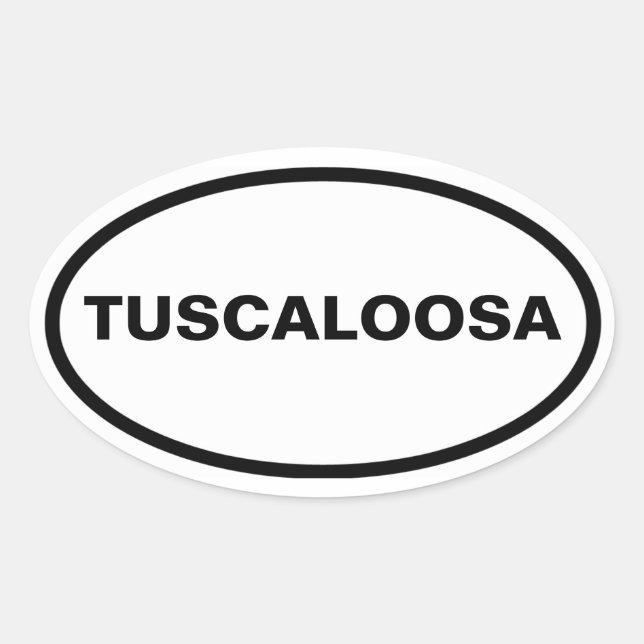 FOUR Tuscaloosa, Alabama Oval Sticker (Front)