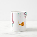 Four types of neurons coffee mug<br><div class="desc">Four types of neurons, Watercolor,  Brain Connections,  Neural Network Science, Nerve Cells and Neurotransmitter , Neuroscience Art</div>