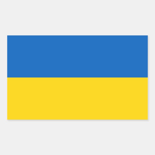 FOUR Ukraine National Flag Sticker (Front)