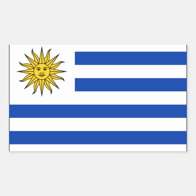 FOUR Uruguay National Flag Sticker (Front)
