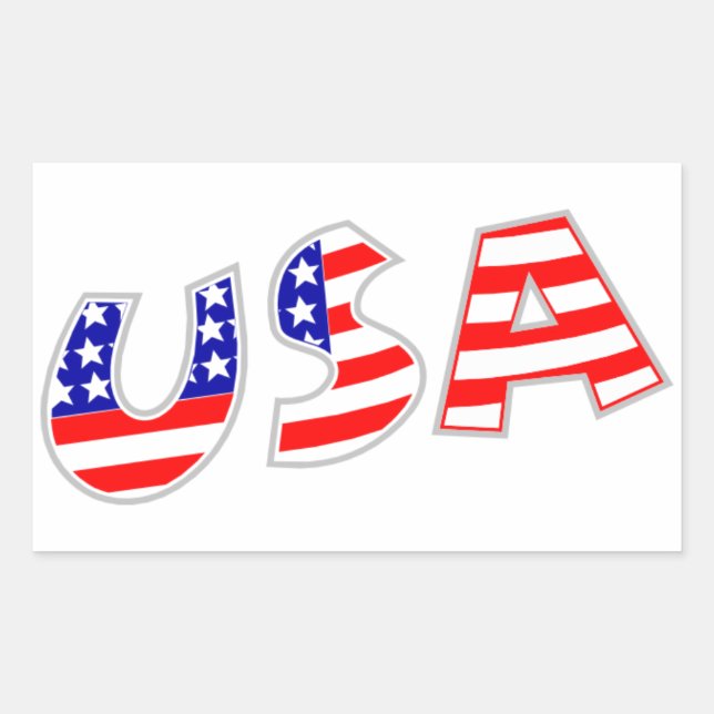 FOUR "USA" STICKER (Front)