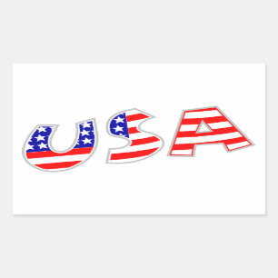 FOUR "USA" STICKER