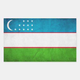FOUR Uzbekistan National Flag Sticker