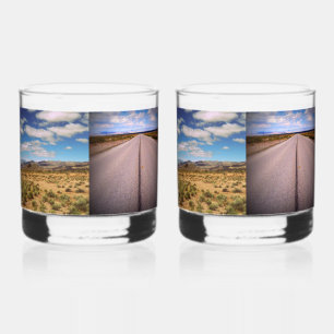 Four Vacation or Travel Photo Whiskey Glass
