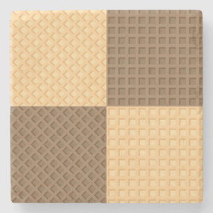Four Wafers Stone Coaster