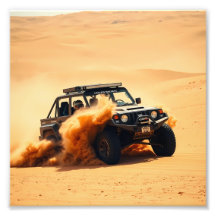 Four-wheel drive sand racing car