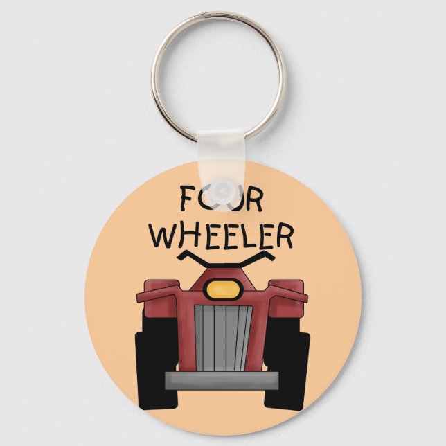 Four Wheeler Tshirts and Gifts Keychain (Front)