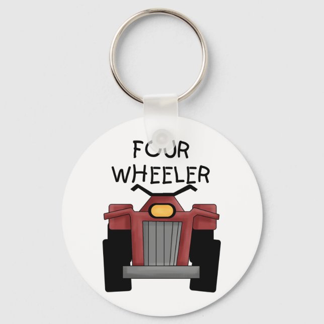 Four Wheeler Tshirts and Gifts Keychain (Front)