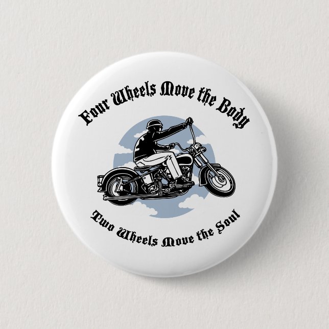 Four Wheels III 2 Inch Round Button (Front)