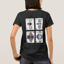 Four Wild Card Clown Cats Playing Cards