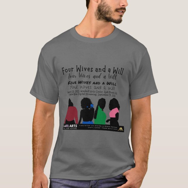 Four Wives and a Will Keepsake Unisex T-shirt (Front)