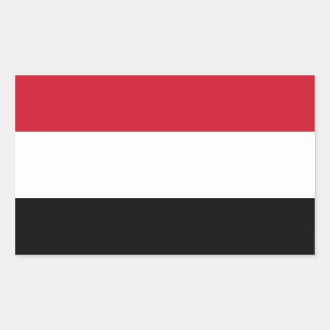 FOUR Yemen National Flag Sticker (Front)