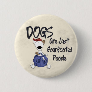Fourfooted People 2 Inch Round Button