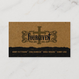 FOURGIVEN regular horizontal business card