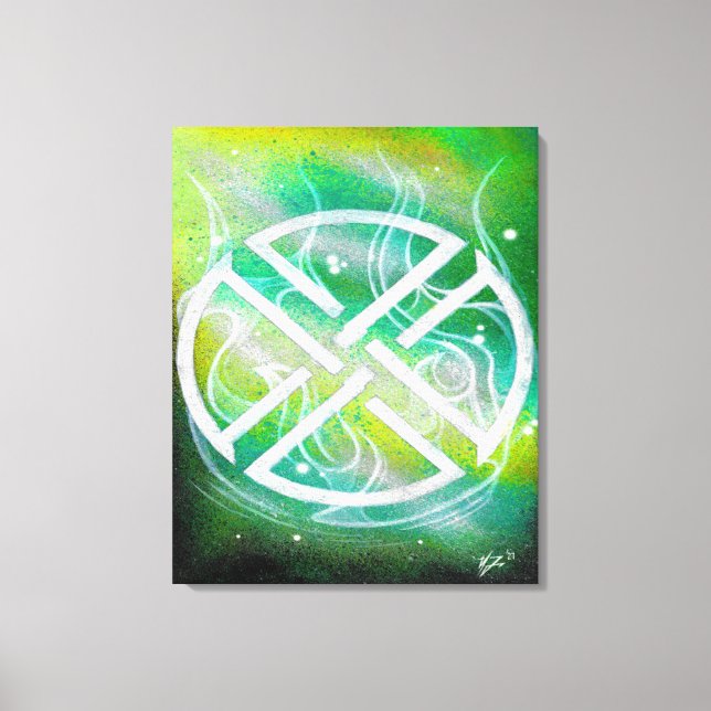 Fourleaf sigil canvas print (Front)