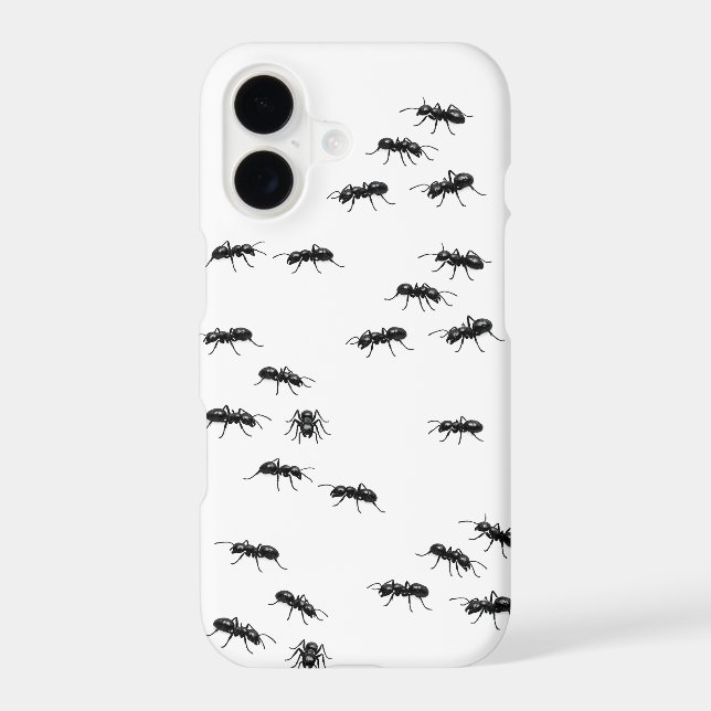 Fourmis noires sur blanc (Verso)